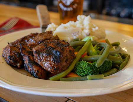 steak tips dinner